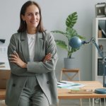 Sekret biurowej elegancji: bluzka z żabotem, która robi wrażenie